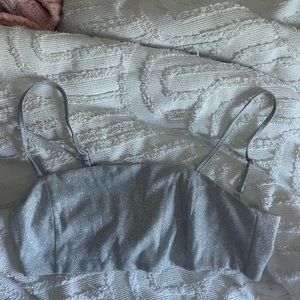 glittery crop top